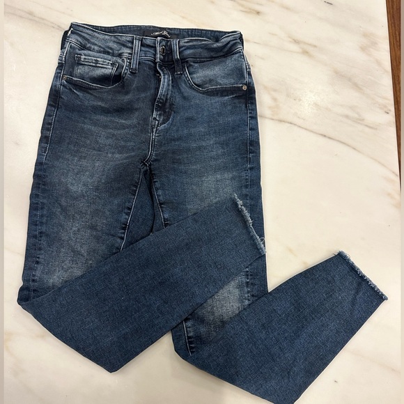 MAVI GOLD Tess Twisted High-rise Twisted Skinny blue jeans in women’s size 26 - Picture 1 of 11